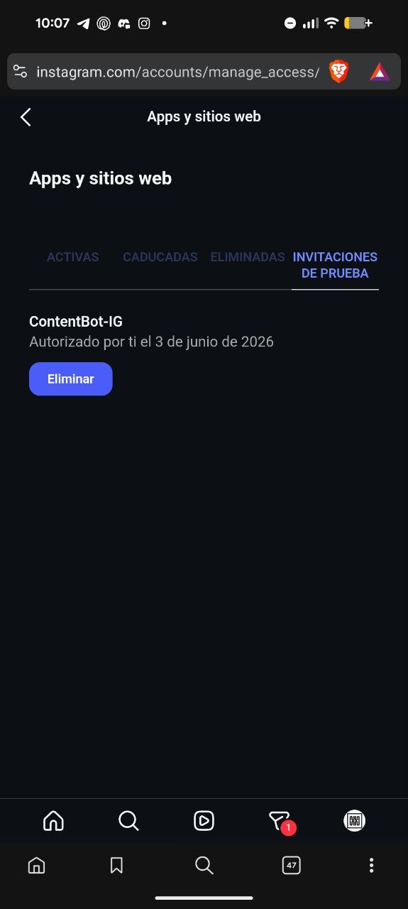 Invitación de prueba ya aceptada