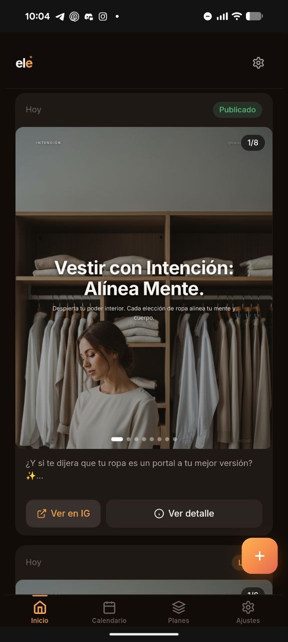 Carrusel publicado con botón Ver en IG